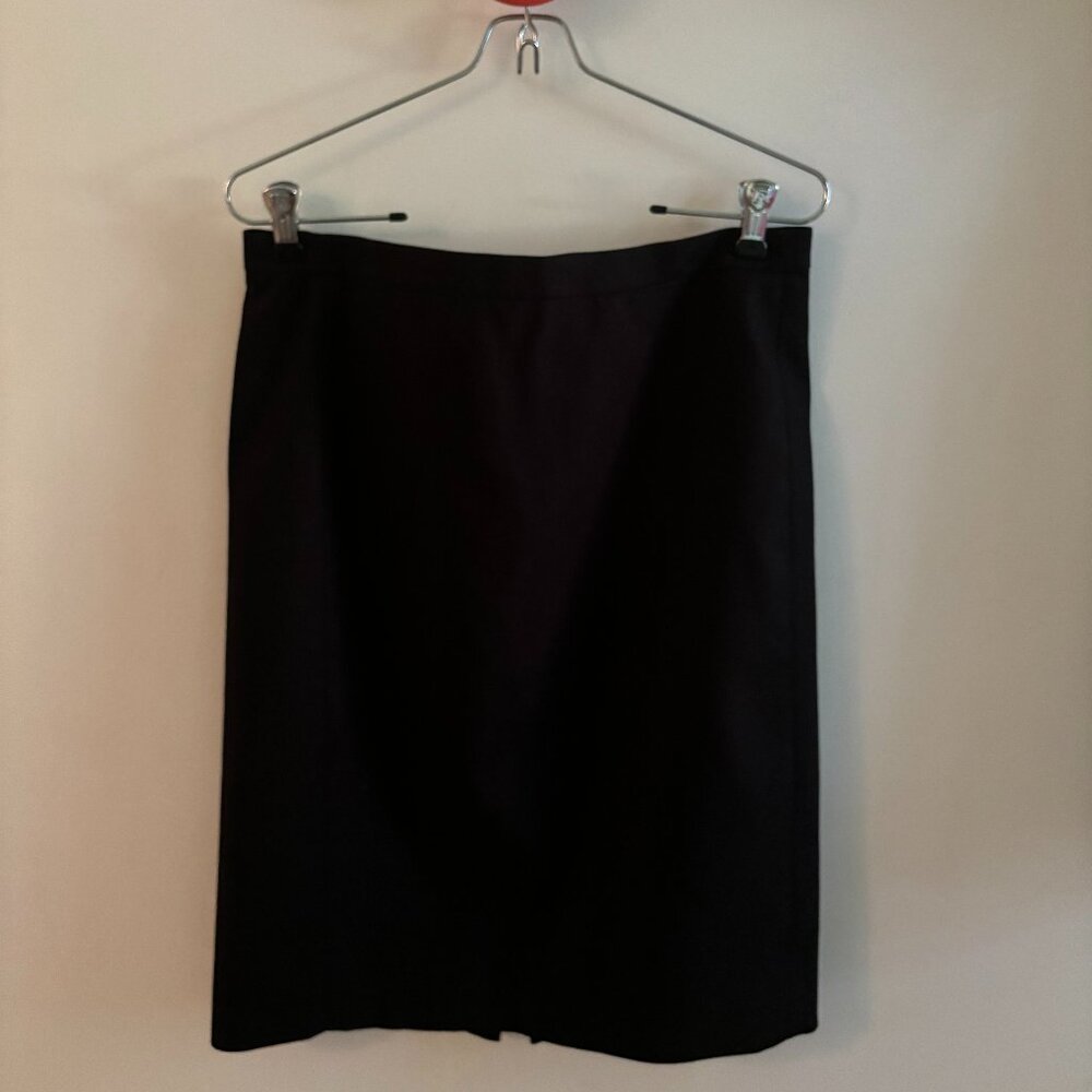 J. Crew Black Cotton Pencil skirt